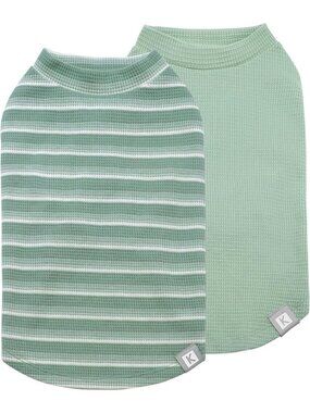 Lightweight Sleeveless Waffle Dog Shirts - Soft, Breathable Pet Tanks for Small